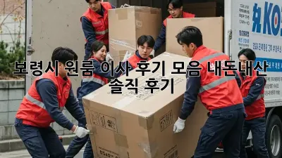 보령시 원룸 이사 후기 모음: 내돈내산 솔직 후기!